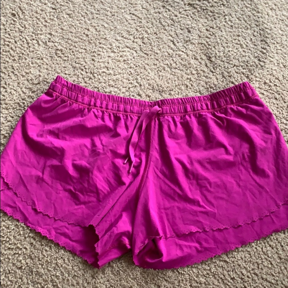 Purple/pink lulu shorts